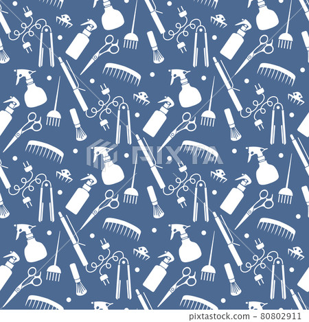 Vector Pattern Barber Beauty Hairdressing salon Vector Pattern Barber Beauty Hairdressing salon 80802911