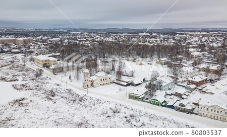 Aerial monasteries and churches in Veliky Ustyug is a town in Vologda Oblast, Russia Aerial monasteries and churches in Veliky Ustyug is a town in Vologda Oblast, Russia 80803537