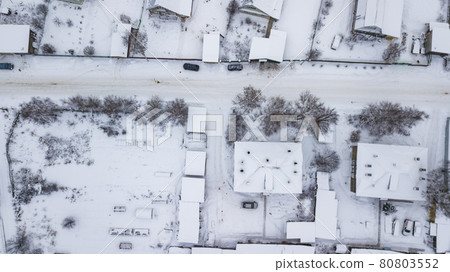 Aerial landscape, area of Veliky Ustyug is a town in Vologda Oblast, Russia Aerial landscape, area of Veliky Ustyug is a town in Vologda Oblast, Russia 80803552