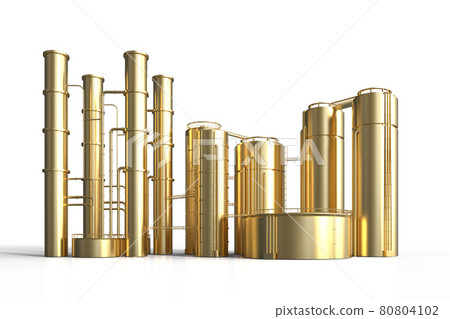 Golden oil refinery plant 80804102