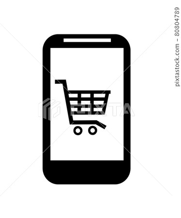 mobile icon vector illustration art on white mobile icon vector illustration art on white 80804789