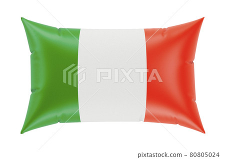 Pillow with Irish flag. 3D rendering Pillow with Irish flag. 3D rendering 80805024