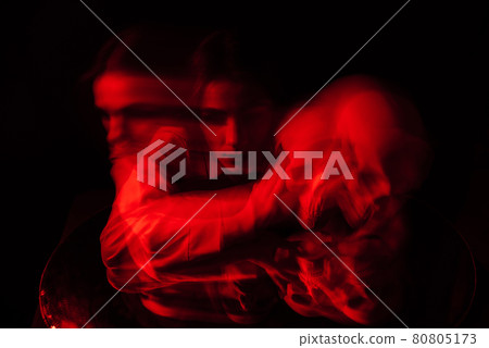 blurry scary portrait of a witch ghost girl in a white shirt blurry scary portrait of a witch ghost girl in a white shirt 80805173
