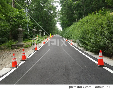 Fukushima City Mt. Shinobu Construction Color Cone 80805967