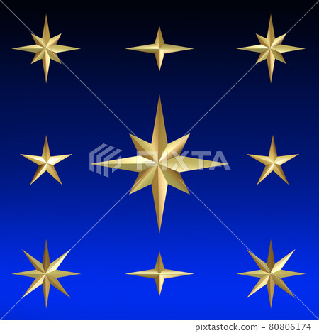 Stars of various shapes Stars of various shapes 80806174