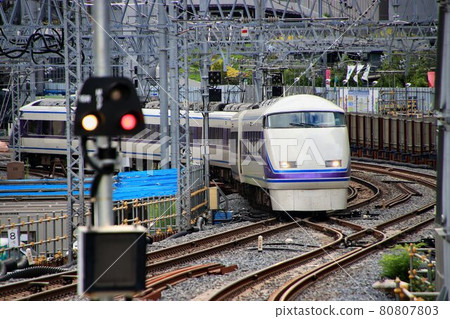 Railroad to Nikko ... Tobu Limited Express "Spacia" Luxury Limited Express to Nikko / Kinugawa 80807803