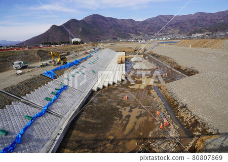 19號颱風破壞令和元年千曲河護岸工程 80807869