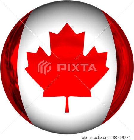 Ball-shaped Canadian flag 80809785