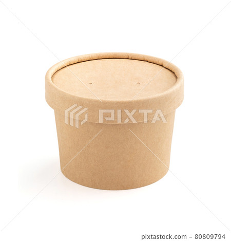 kraft paper cup for ecology product design mock-up isolated on white background kraft paper cup for ecology product design mock-up isolated on white background 80809794