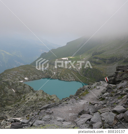 Turquoise lake Schottensee. Mountain lake in the Pizol area. Turquoise lake Schottensee. Mountain lake in the Pizol area. 80810137
