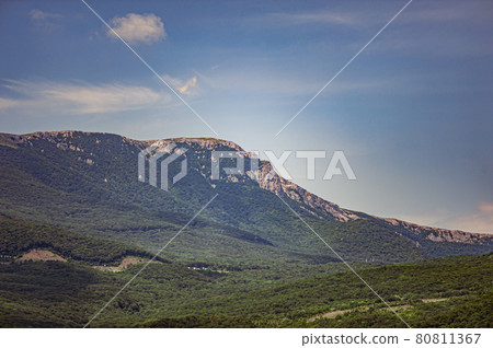 Mountain landscape in summer on the Crimean Mountain landscape in summer on the Crimean 80811367