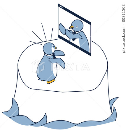 Penguins isometrics for online meetings 80811508