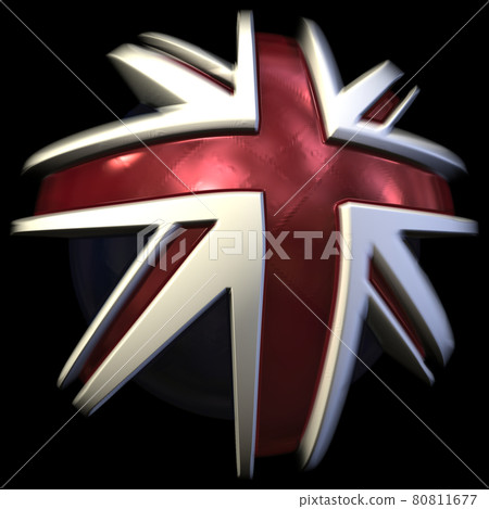 3D球形英國國旗(英國國旗... 3D球形英國國旗(英國國旗... 80811677