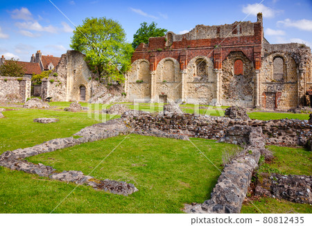 St Augustines Abbey Benedictine monastery remains in Canterbury Kent Southern England UK 80812435