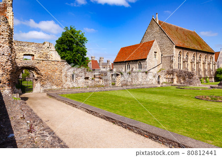 St Augustines Abbey Benedictine monastery remains in Canterbury Kent Southern England UK 80812441