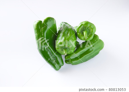 Bell pepper on white background Bell pepper on white background 80813053