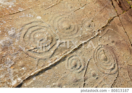 Cup and Ring marked stone Cup and Ring marked stone 80813187