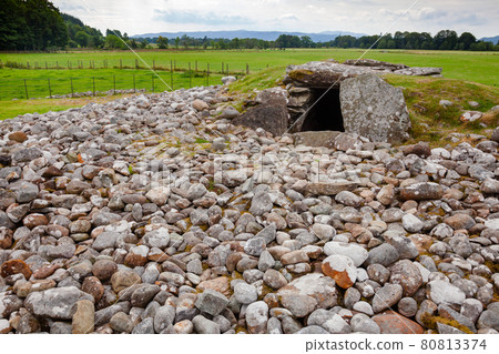 Nether Largie South Chambered Cairn at Kilmartin Glen near Kintyre Argyll and Bute Scotland UK 80813374