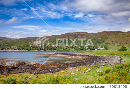 Loch Tauth Isle of Mull coast Inner Hebrides Scotland UK 80813406
