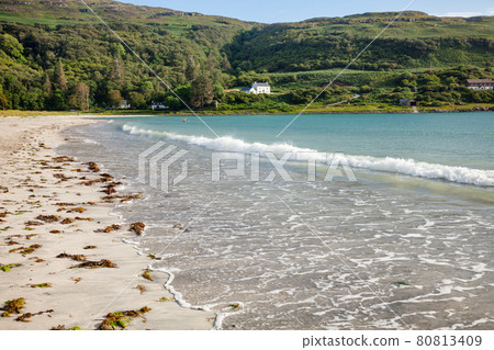 Beach of Calgary Bay Isle of Mull Argyll and Bute Scotland UK 80813409