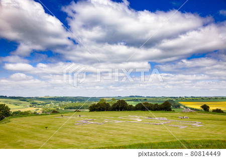 Old Sarum Cathedral remains Salisbury Wiltshire South West England UK Old Sarum Cathedral remains Salisbury Wiltshire South West England UK 80814449