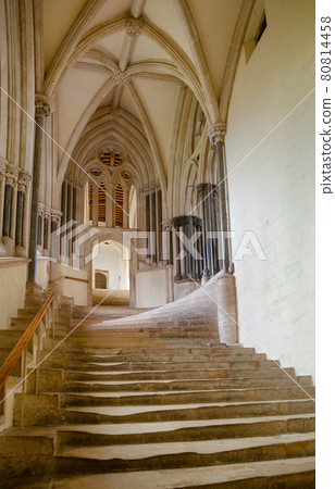 Wells Cathedral Chapter House interior Somerset South West England UK 80814458