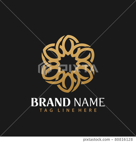 Luxury Floral Symbol Logo Design, Abstract Logos Designs Vector Concept for Template 80816128