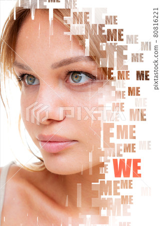 Relationship issues depicted in a portrait created with a help of double exposure technique Relationship issues depicted in a portrait created with a help of double exposure technique 80816221