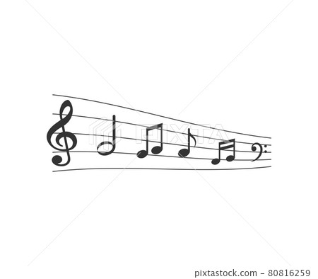 Music notes symbols set icon. Vector. Music notes symbols set icon. Vector. 80816259