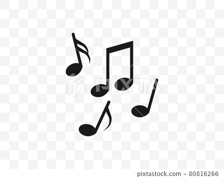 Audio, music note, notes icon, transparent...-插圖素材 [80816266] - PIXTA圖庫