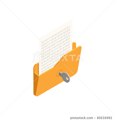 Privacy Isometric Icon - Stock Illustration [80816992] - PIXTA
