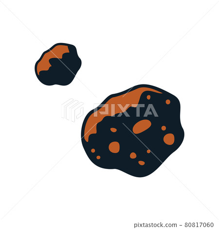Meteorites Hand Drawn Illustration 80817060