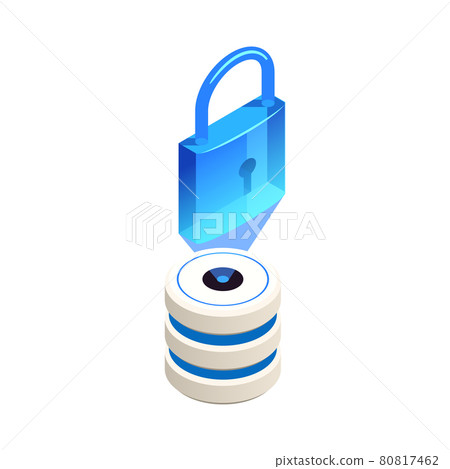 Privacy Isometric Icon - Stock Illustration [80817462] - PIXTA