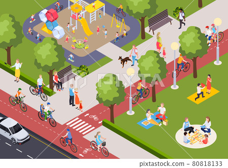 City Park Illustration 80818133