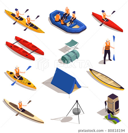 Rafting Kayaking Canoeing Set 80818194