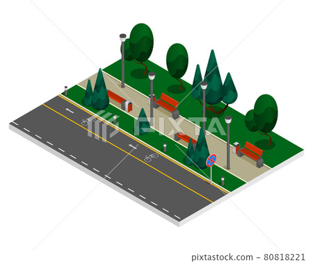 City Constructor Elements Colored Isometric... - Stock Illustration ...