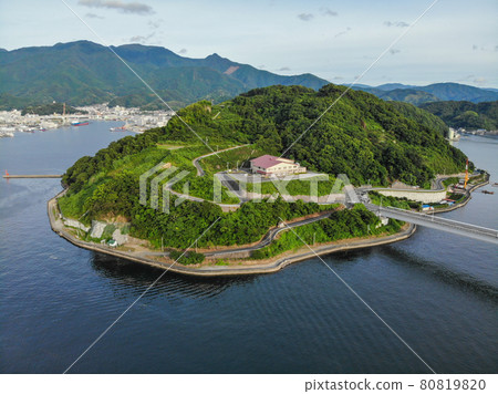 愛媛縣宇和島市久島大橋的風景 愛媛縣宇和島市久島大橋的風景 80819820