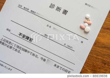 焦慮症。上班族工作壓力導致精神疾病醫療證明 80819836