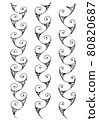 Hand-painted line pattern / Uzumaki set 80820687