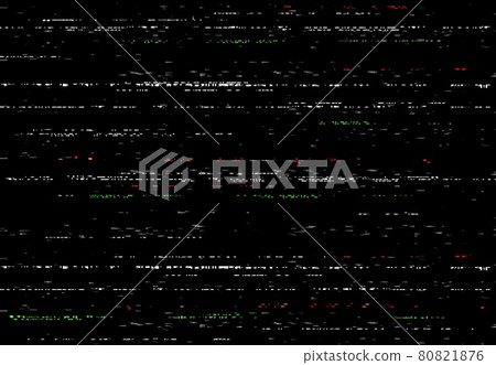 Glitch VHS screen, video glitch effect with noise 80821876