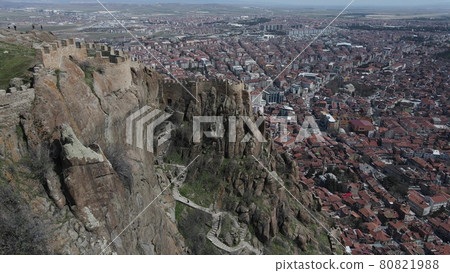 Imposing medieval castle ruins 80821988