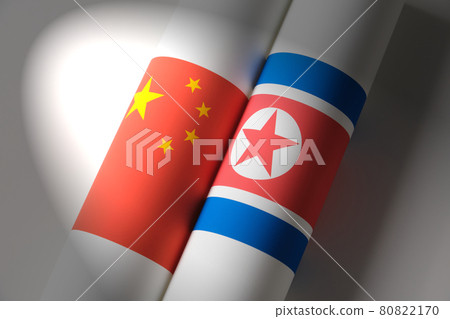 國旗中國朝鮮的形象 80822170