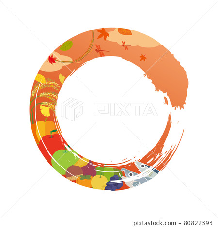 與秋天的形象裝飾框架 80822393