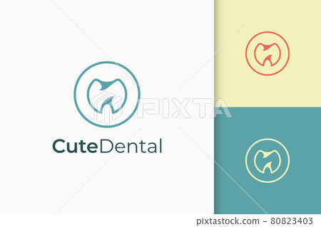 Dental logo in simple and modern for repairing or recovery Dental logo in simple and modern for repairing or recovery 80823403