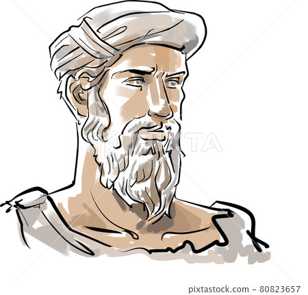 古希臘哲學家數學家畢達哥拉斯 80823657
