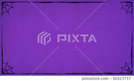 萬聖節紫色框架背景 80823737