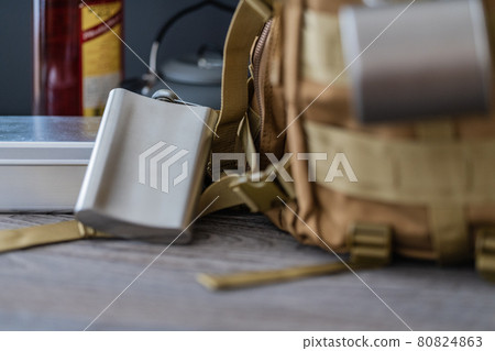 Mountaineering backpack and skittle camping equipment image 80824863