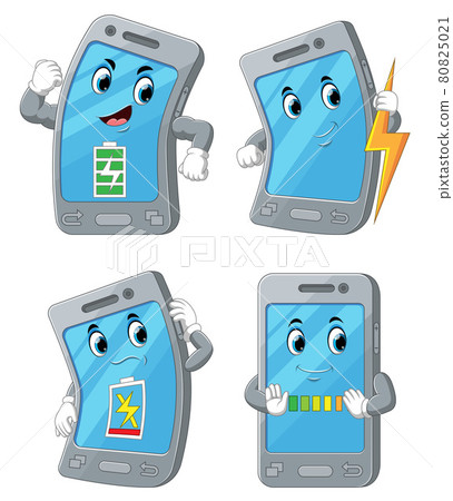 The collection of the smart phone with the battery health The collection of the smart phone with the battery health 80825021
