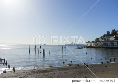 wooden pier of Sausalito near San Francisco,CA wooden pier of Sausalito near San Francisco,CA 80826191