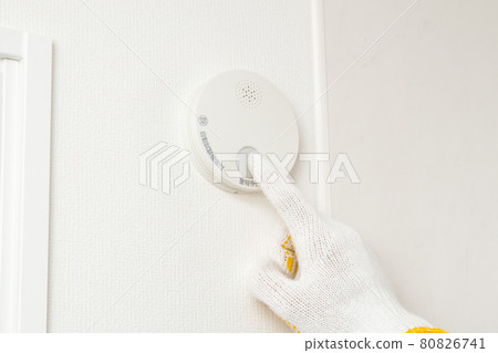 住宅火災報警器報警停止按鈕測試按鈕 80826741